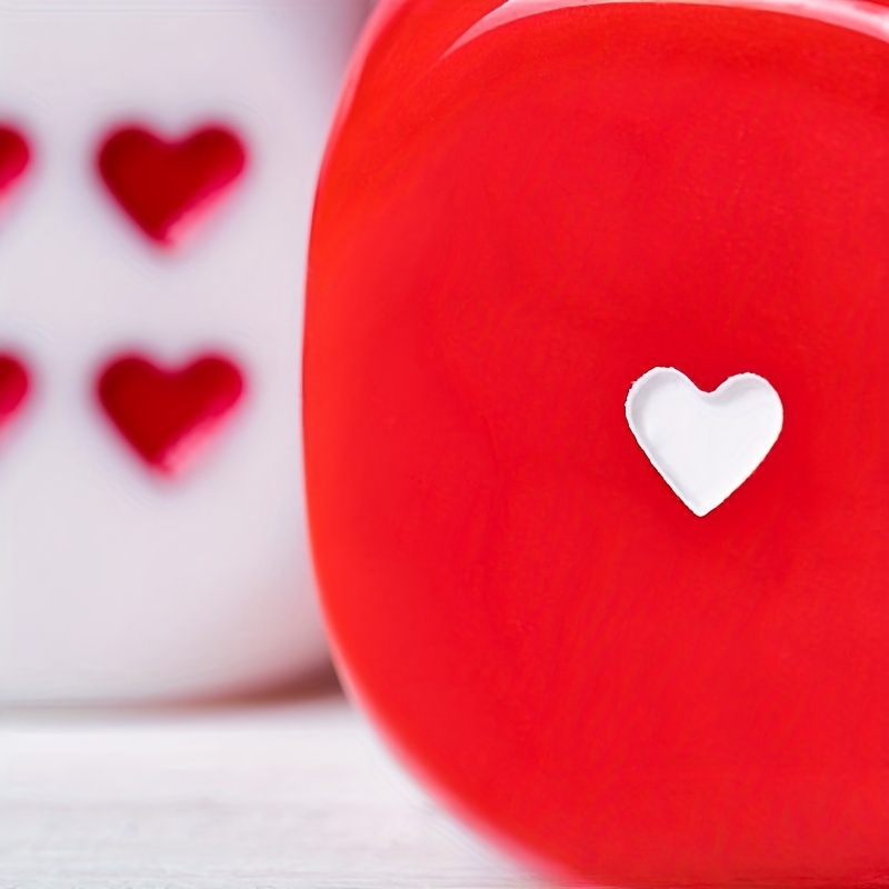 Romantic Heart-Shaped Large Dice for Valentine's Day